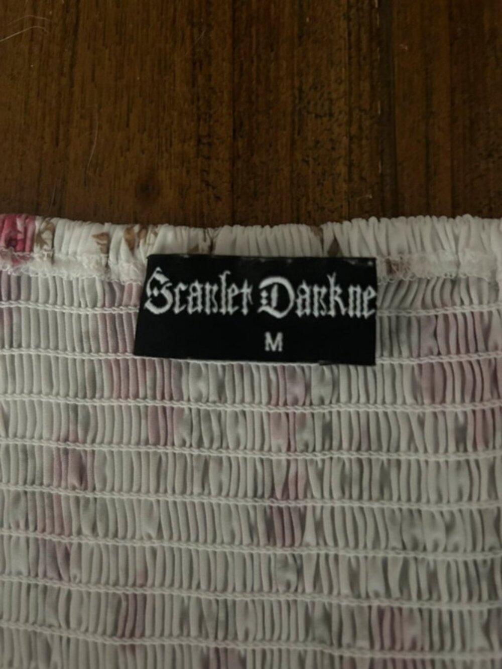 Scarlet Darkness Milkmaid Pockets Mini Dress Brown Size M - Picture 2 of 10